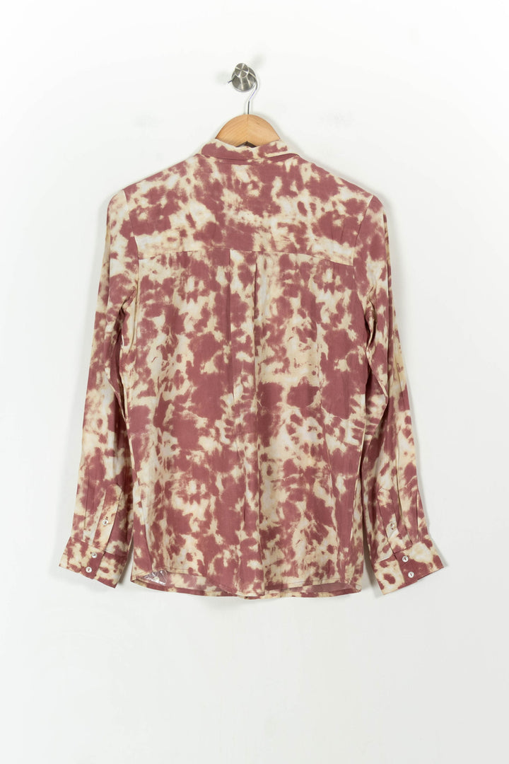Chemise Bordeau et Beige - Taille L/40 de la marque Bizance | PARAD55618 - Vendu par Paradigme - Image 4
