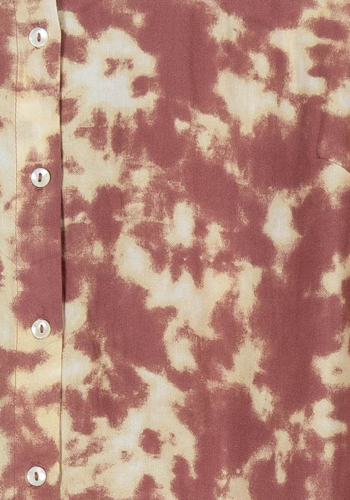 Chemise Bordeau et Beige - Taille L/40 de la marque Bizance | PARAD55618 - Vendu par Paradigme - Image 3