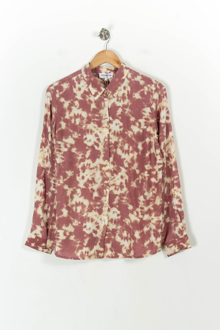 Chemise Bordeau et Beige - Taille L/40 de la marque Bizance | PARAD55618 - Vendu par Paradigme - Image 2