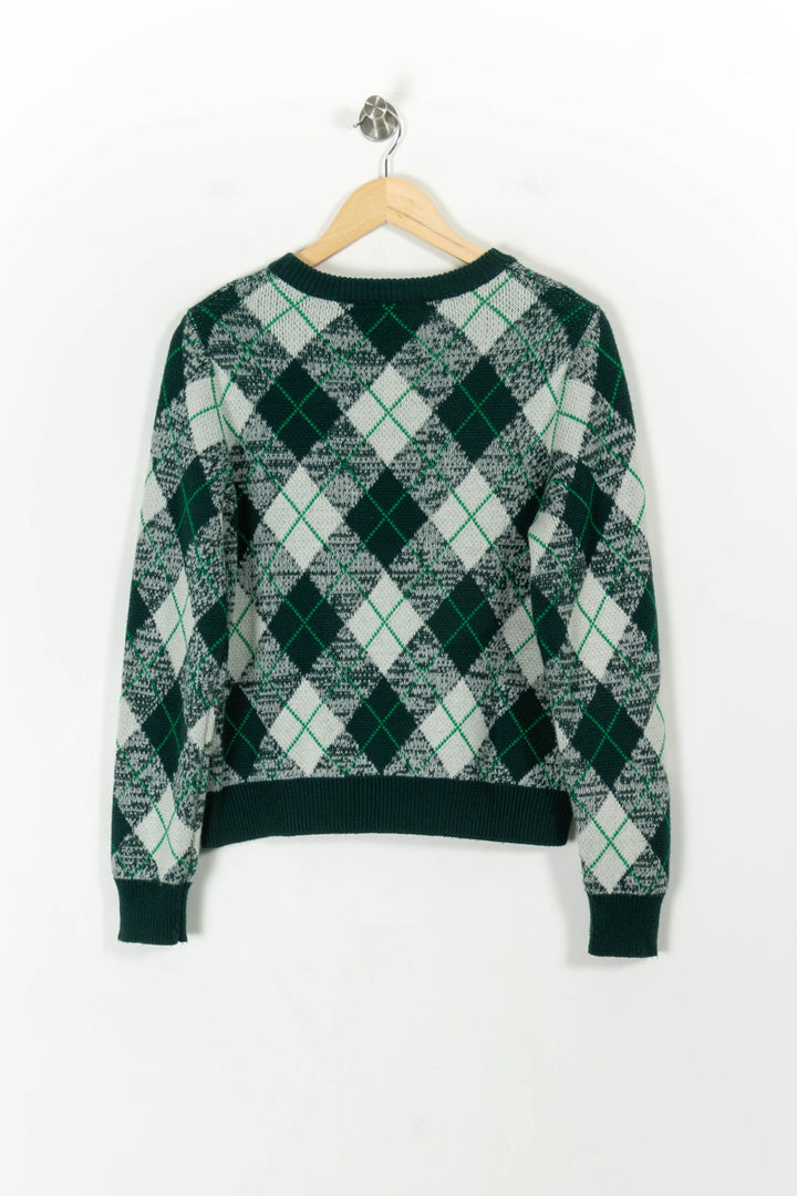 Pull Vert et Blanc - Taille S/36 de la marque Essentiel Antwerp | PARAD55622 - Vendu par Paradigme - Image 4