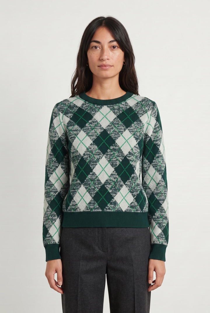 Pull Vert et Blanc - Taille S/36 de la marque Essentiel Antwerp | PARAD55622 - Vendu par Paradigme - Image 1