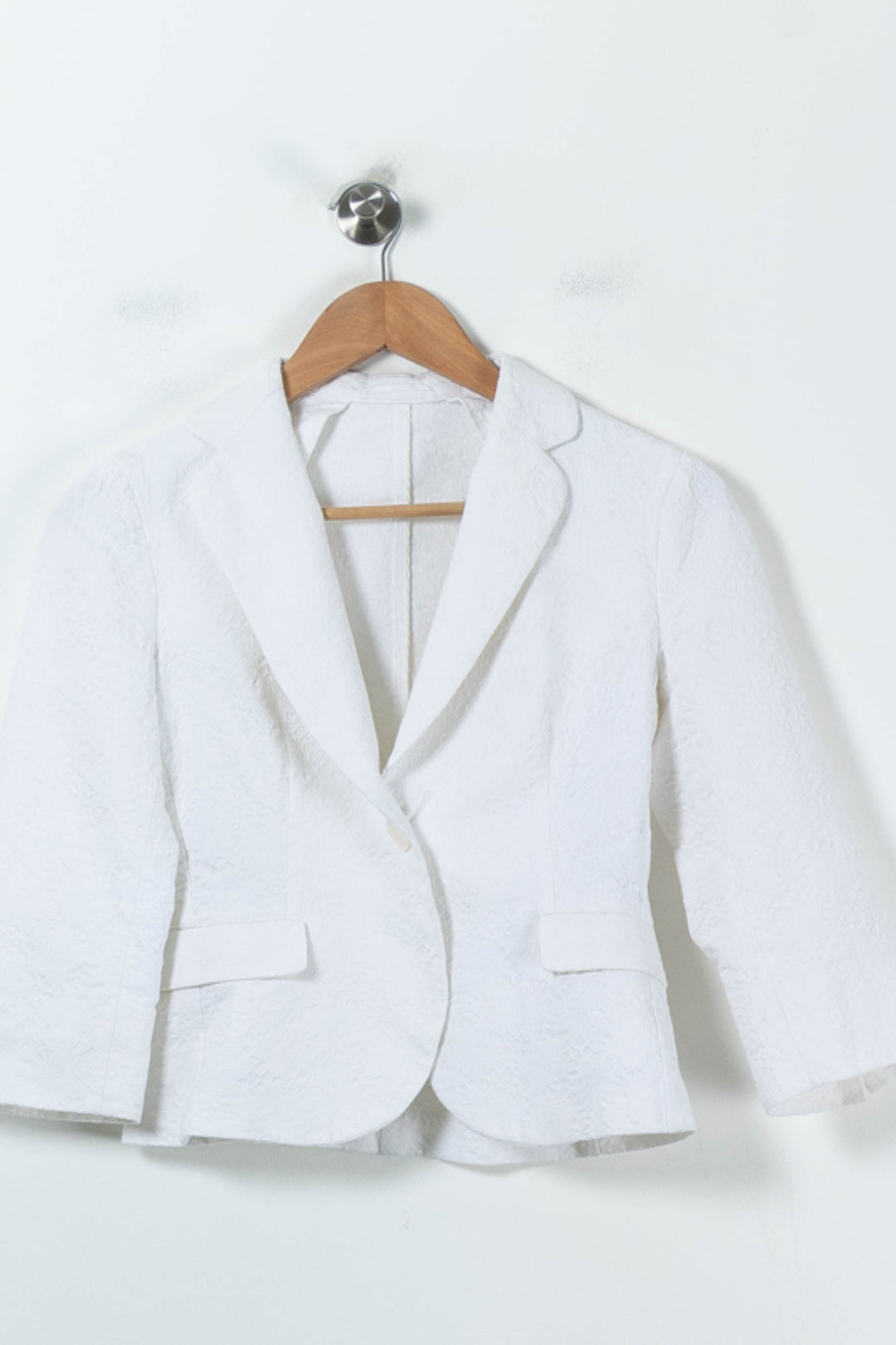 Blazer Blanc - Taille S/36 de la marque Max Mara | PARAD55623 - Vendu par Paradigme - Image 2