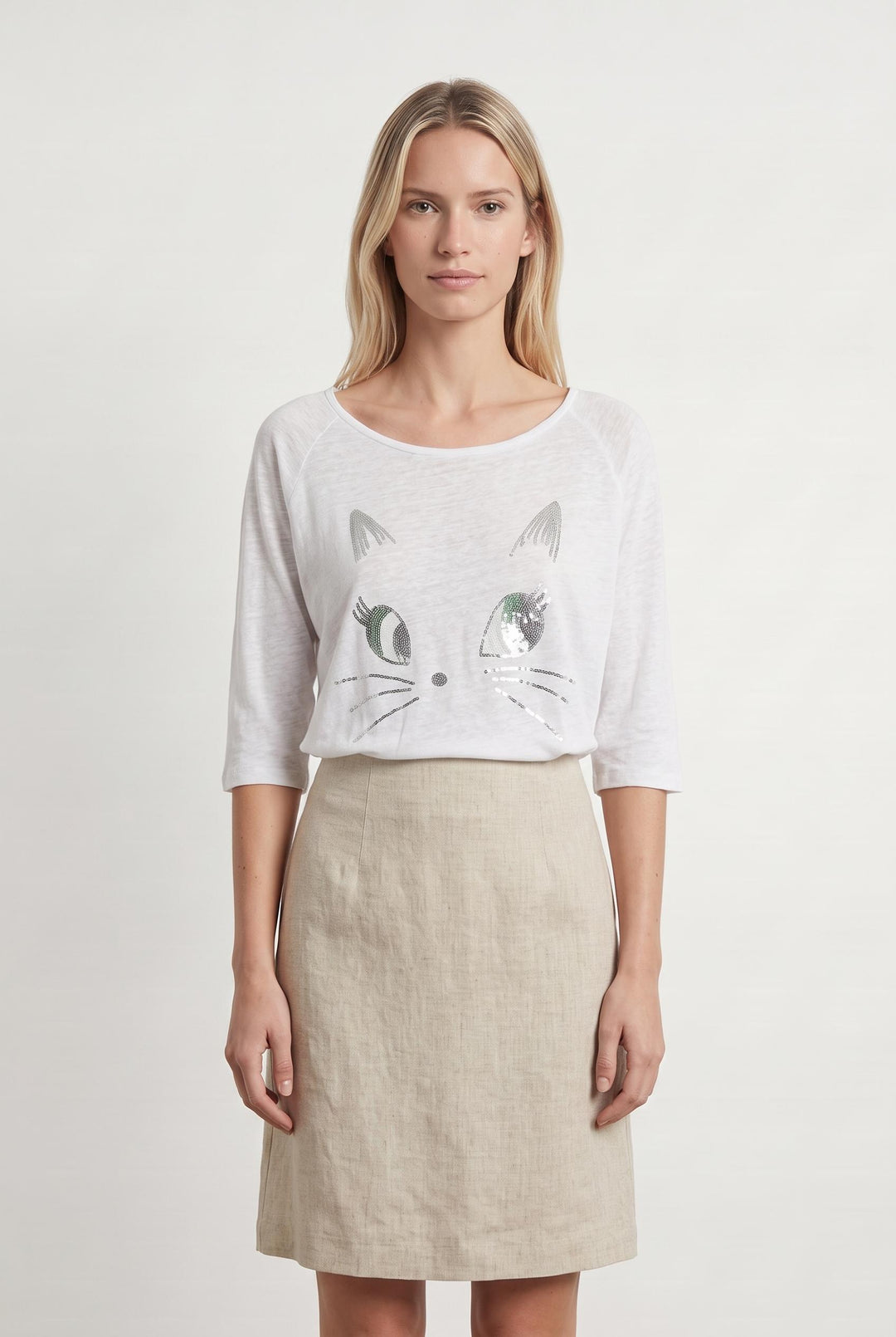 Tee-shirt Blanc - Taille S/36 de la marque Bérénice | PARAD55626 - Vendu par Paradigme - Image 1