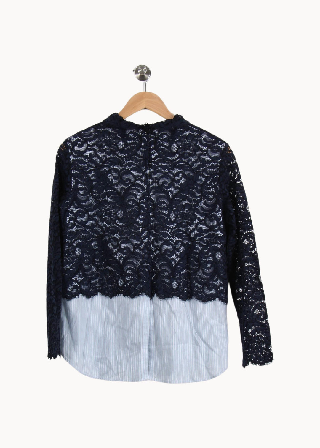 Blouse Bleu et Blanc - Taille L/40 de la marque Sandro | PARAD55631 - Vendu par Paradigme - Image 4