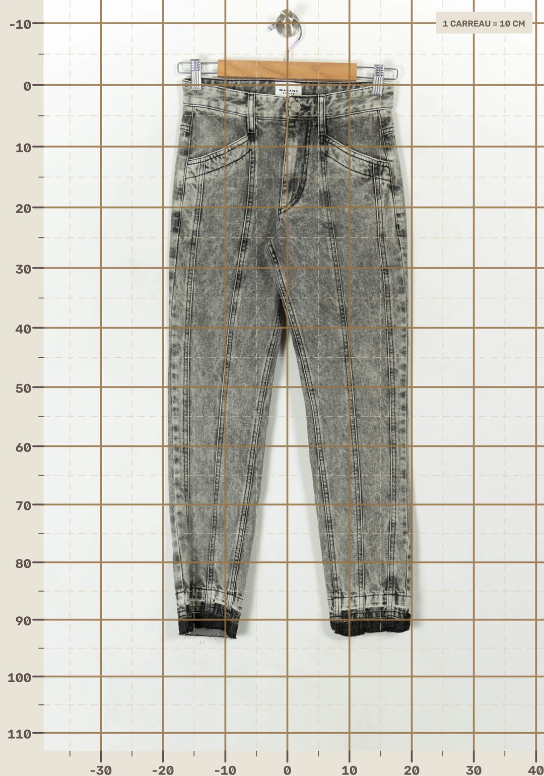 Jean Gris - Taille XXS/32 de la marque Isabel Marant étoile | PARAD55639 - Vendu par Paradigme - Image 4