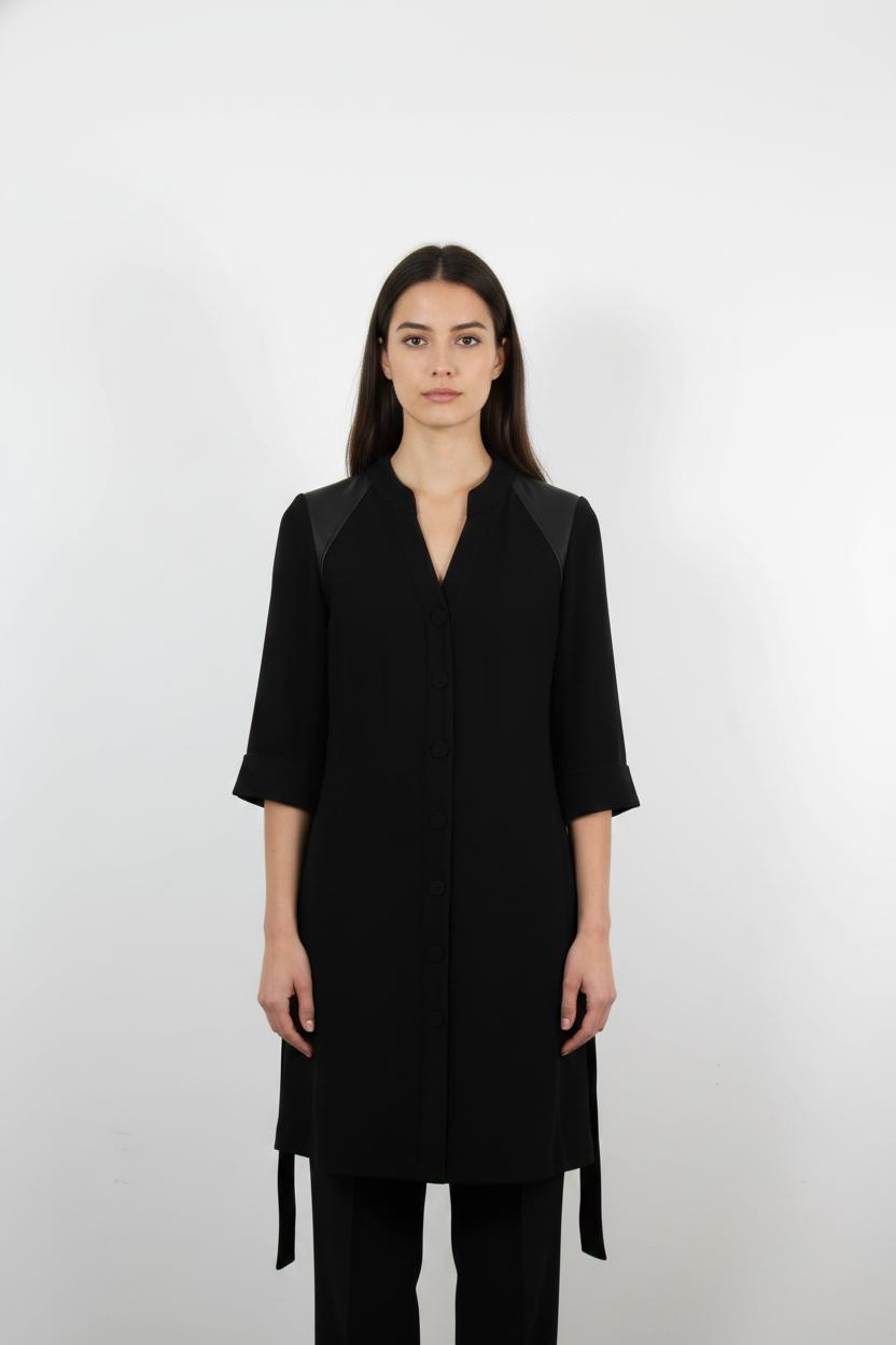 Robe Chemise Noire - Taille XS/34