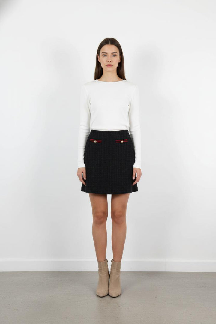 Jupe Trapèze Bleu et Rouge - Taille XS/34