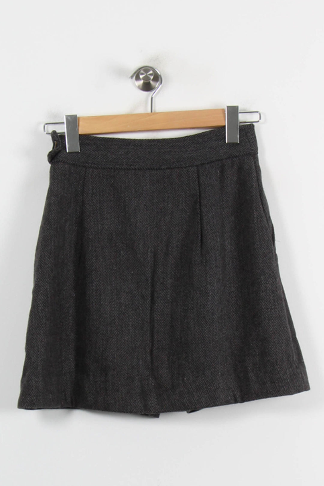 Jupe Courte Grise - Taille M/38 de la marque Bizance | PARAD55650 - Vendu par Paradigme - Image 4