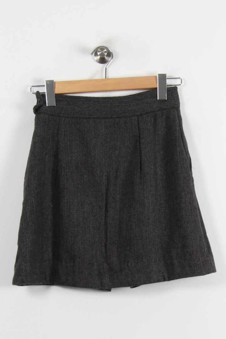 Jupe Courte Grise - Taille M/38 de la marque Bizance | PARAD55650 - Vendu par Paradigme - Image 4