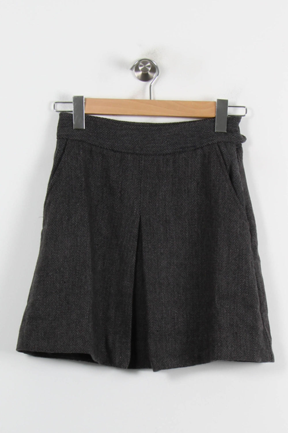 Jupe Courte Grise - Taille M/38 de la marque Bizance | PARAD55650 - Vendu par Paradigme - Image 2