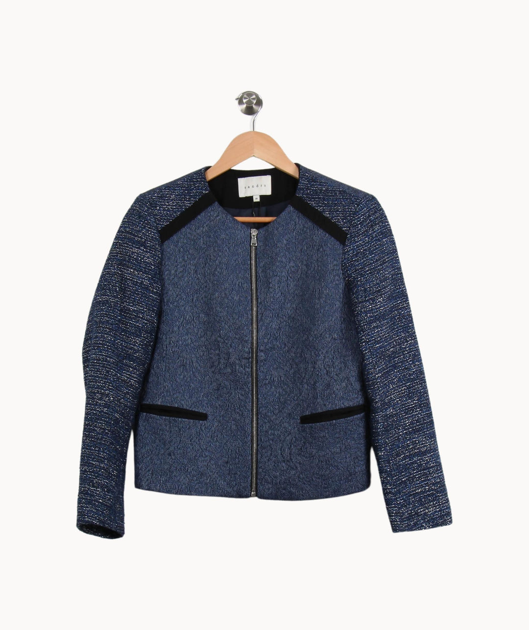 Veste Bleu - Taille M/38 de la marque Sandro | PARAD55652 - Vendu par Paradigme - Image 2