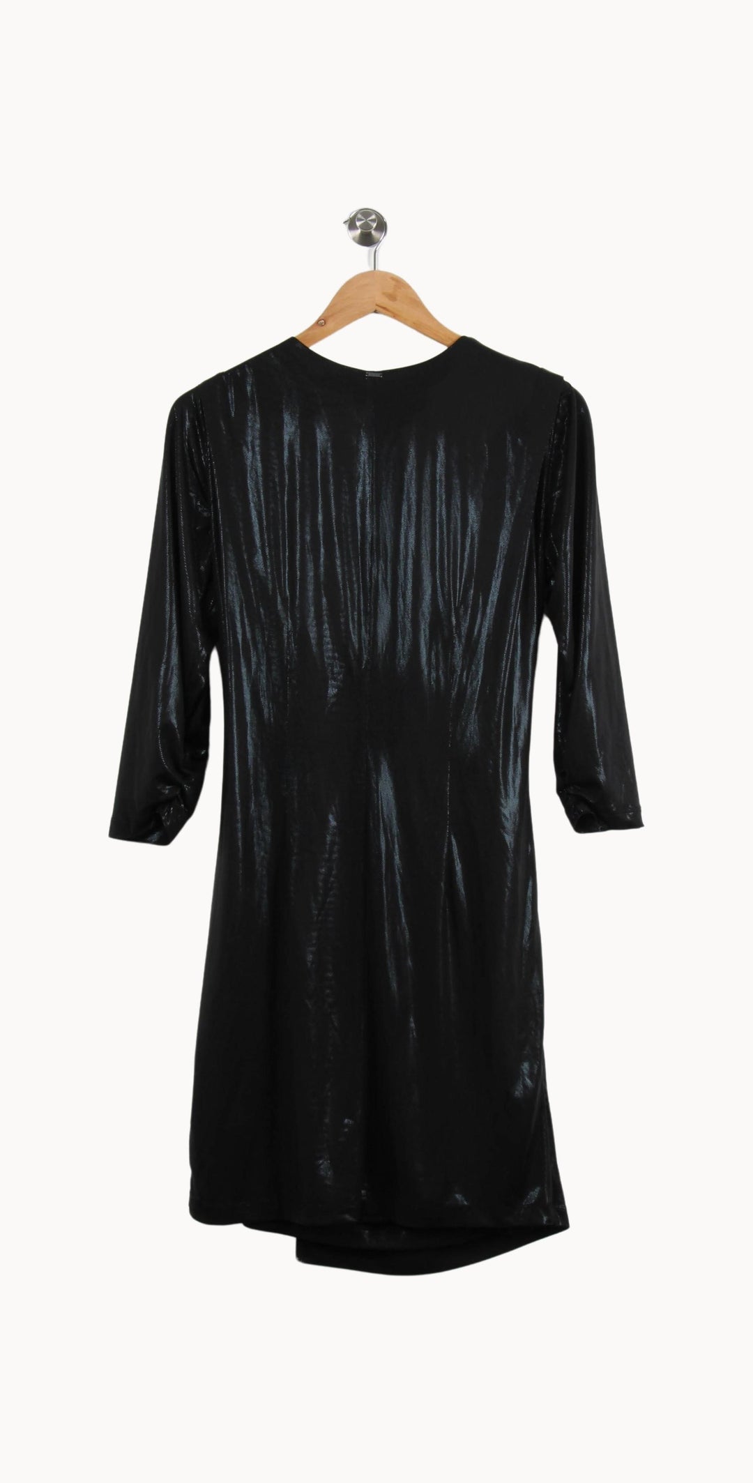 Robe Drapée Noire - Taille M/38 de la marque IKKS | PARAD55653 - Vendu par Paradigme - Image 4