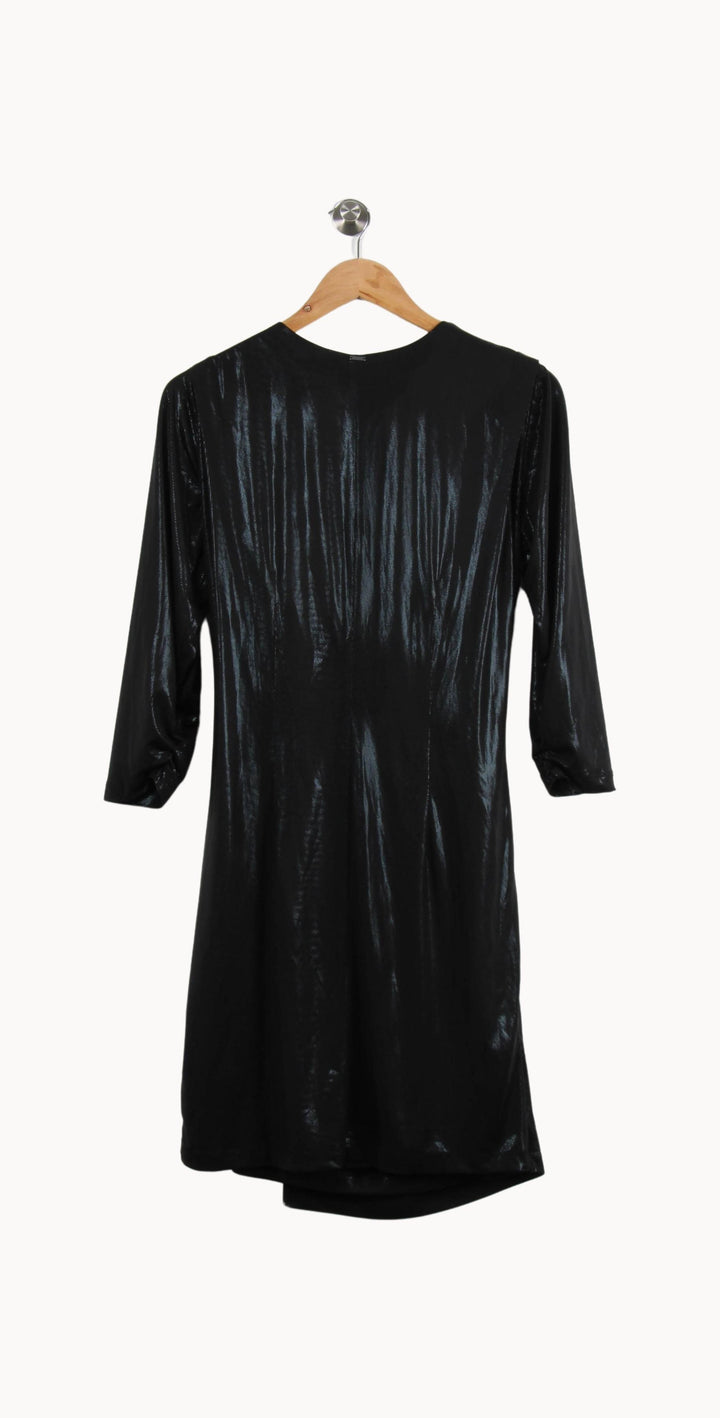 Robe Drapée Noire - Taille M/38 de la marque IKKS | PARAD55653 - Vendu par Paradigme - Image 4