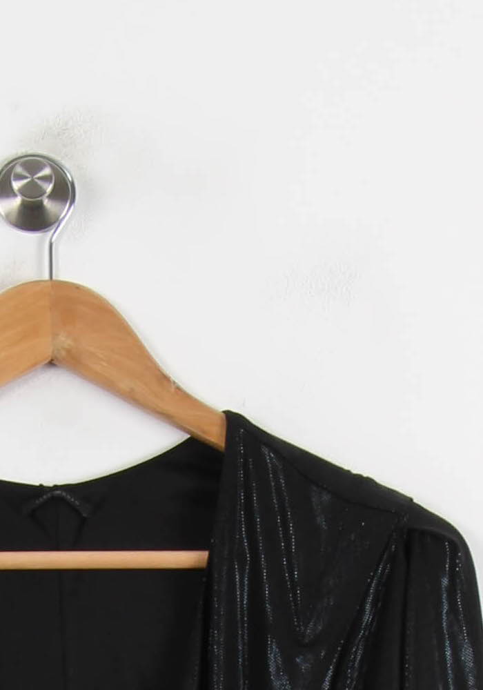 Robe Drapée Noire - Taille M/38 de la marque IKKS | PARAD55653 - Vendu par Paradigme - Image 3
