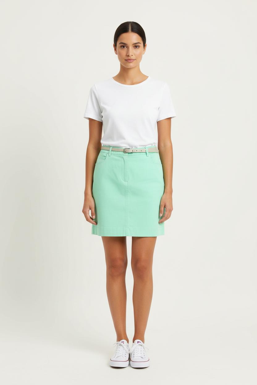 Jupe Droite Verte - Taille M/38 de la marque Grace & Mila | PARAD55657 - Vendu par Paradigme - Image 1