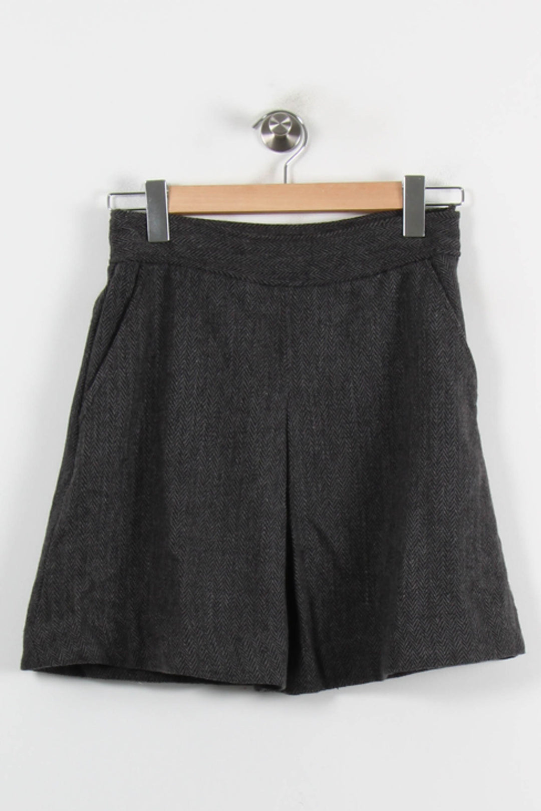 Jupe Courte Grise - Taille S/36 de la marque Bizance | PARAD55661 - Vendu par Paradigme - Image 4