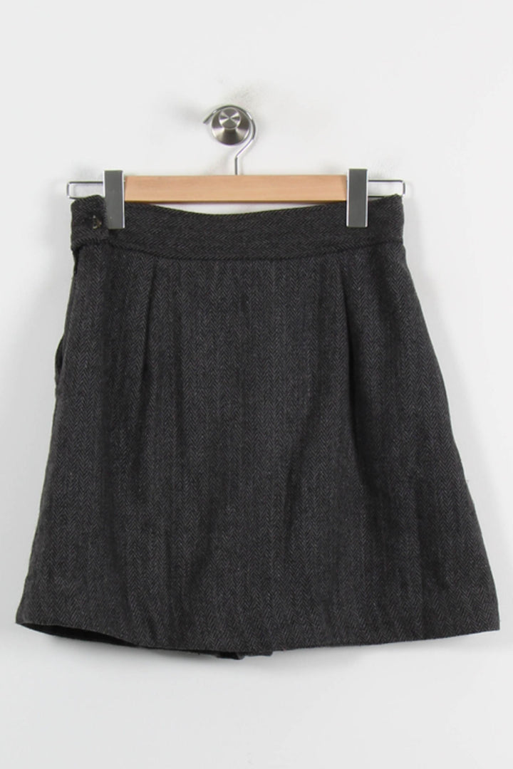 Jupe Courte Grise - Taille S/36 de la marque Bizance | PARAD55661 - Vendu par Paradigme - Image 2
