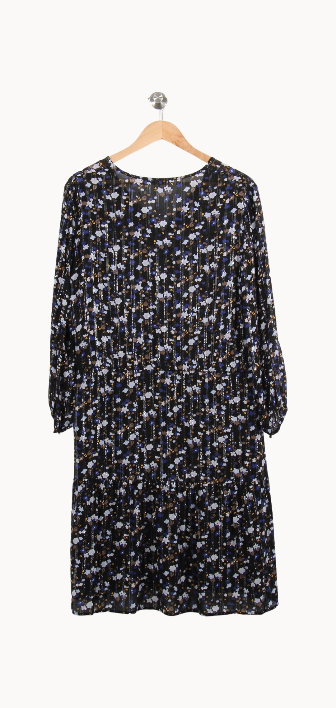 Robe Midi Bleue et Noire - Taille XL/42 de la marque Gerard Darel | PARAD55674 - Vendu par Paradigme - Image 4