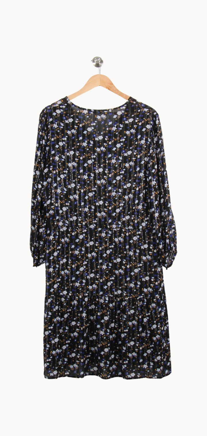 Robe Midi Bleue et Noire - Taille XL/42 de la marque Gerard Darel | PARAD55674 - Vendu par Paradigme - Image 4