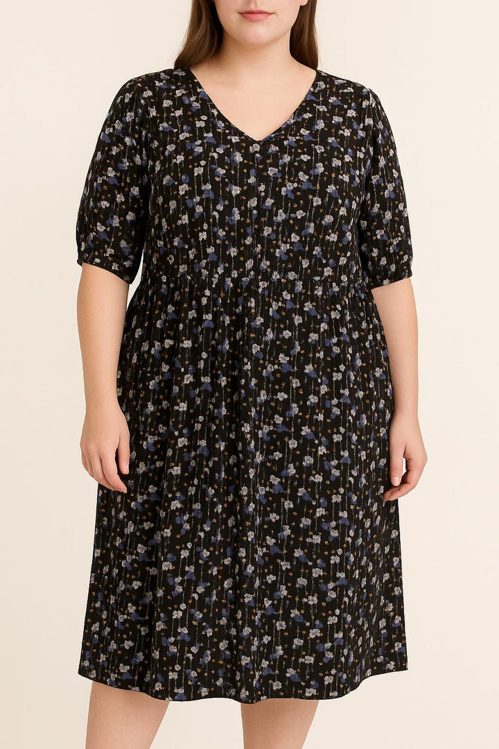 Robe Midi Bleue et Noire - Taille XL/42 de la marque Gerard Darel | PARAD55674 - Vendu par Paradigme - Image 1