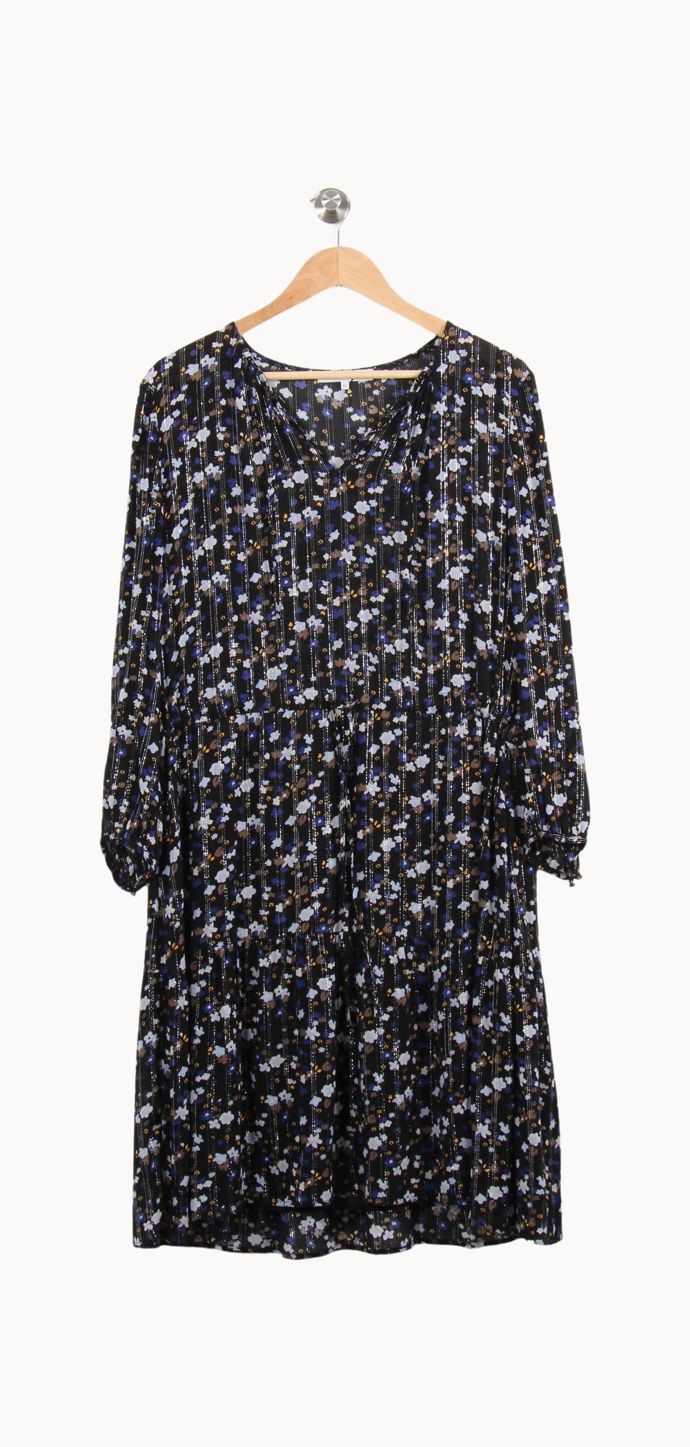 Robe Midi Bleue et Noire - Taille XL/42 de la marque Gerard Darel | PARAD55674 - Vendu par Paradigme - Image 2