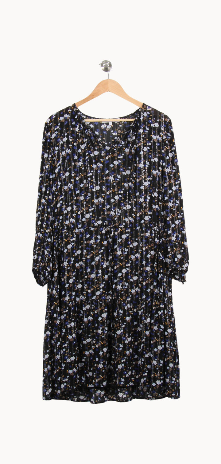 Robe Midi Bleue et Noire - Taille XL/42 de la marque Gerard Darel | PARAD55674 - Vendu par Paradigme - Image 2