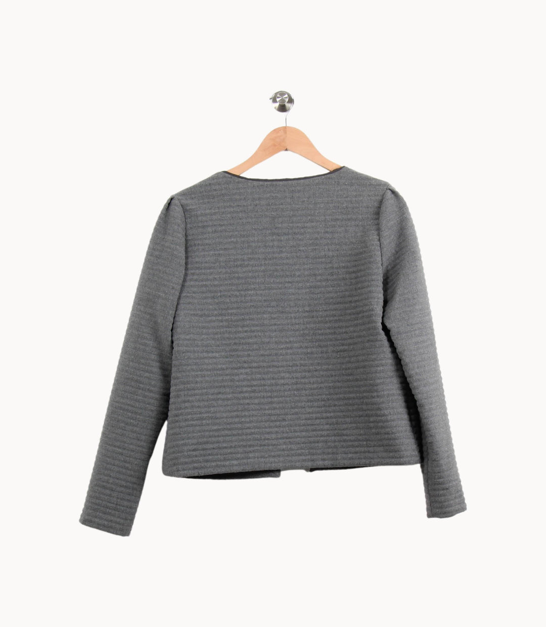 Veste Courte Grise - Taille L/40 de la marque Maison 123 | PARAD55675 - Vendu par Paradigme - Image 4