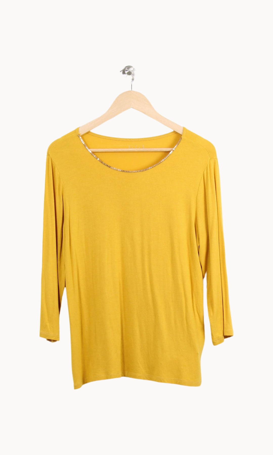 Tee-shirt manches longues Jaune - Taille S/36 de la marque Maison 123 | PARAD55676 - Vendu par Paradigme - Image 2