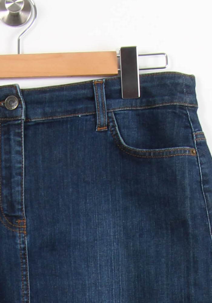 Jupe en Jean Bleu - Taille L/40 de la marque Caroll | PARAD55679 - Vendu par Paradigme - Image 3