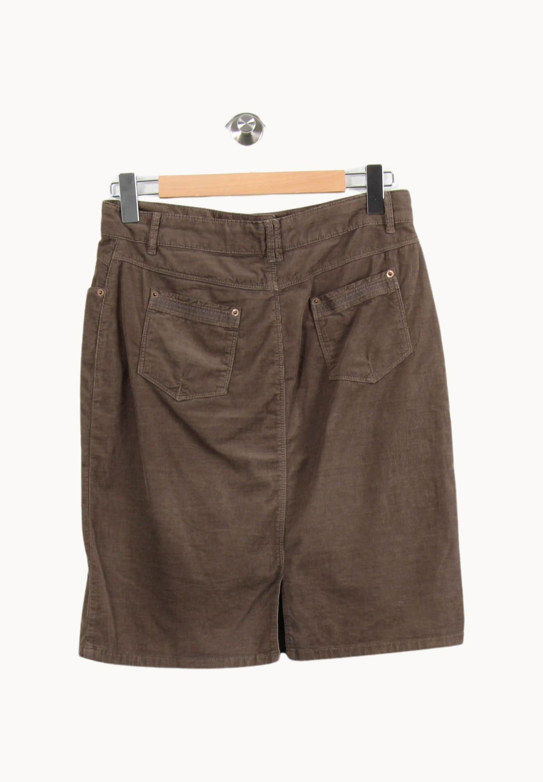 Jupe Droite Marron - Taille L/40 de la marque Maison 123 | PARAD55681 - Vendu par Paradigme - Image 4