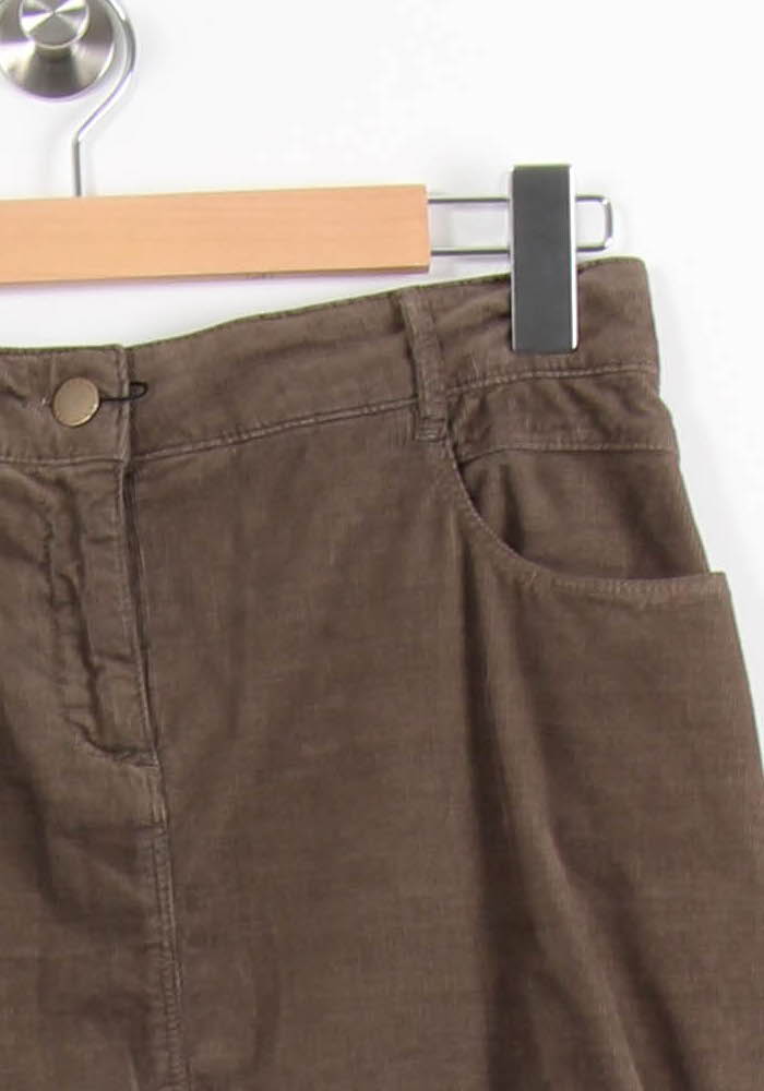 Jupe Droite Marron - Taille L/40 de la marque Maison 123 | PARAD55681 - Vendu par Paradigme - Image 3