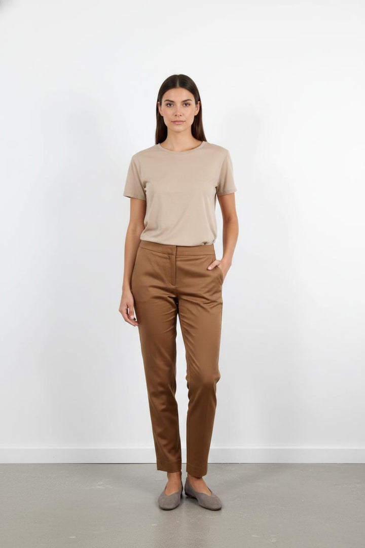 Pantalon Tailleur Marron - Taille M/38