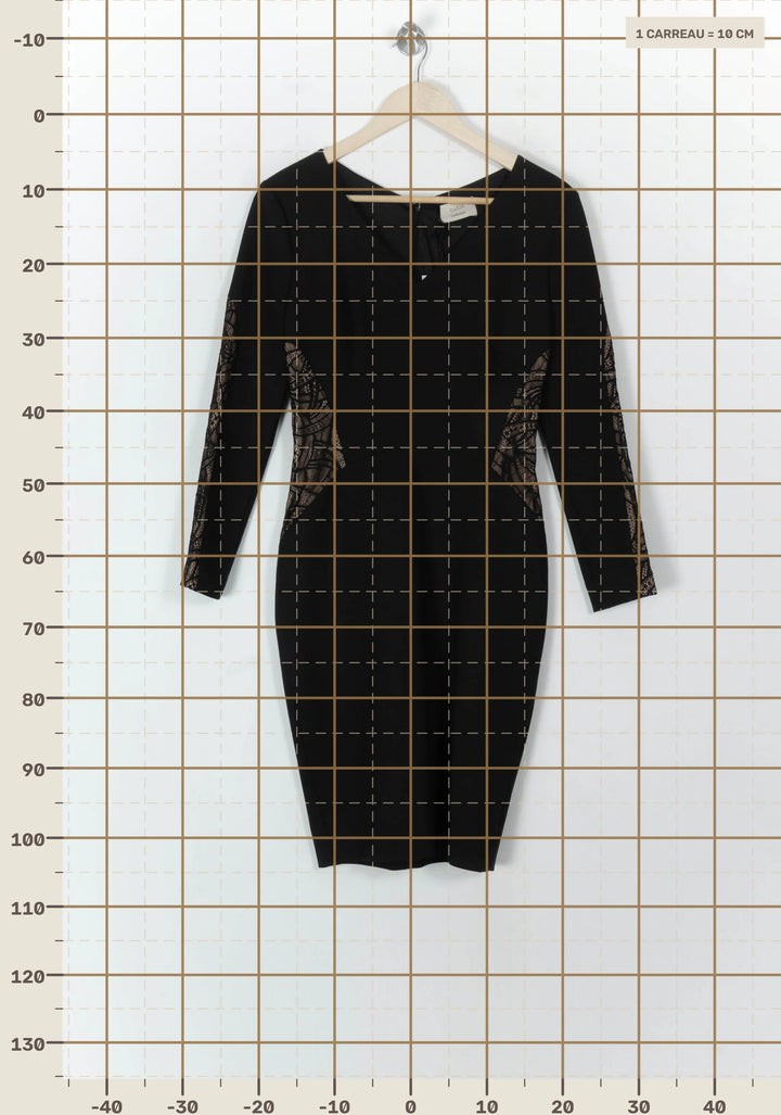Robe Midi Noire - Taille S/36 de la marque ba&amp;sh | PARAD55693 - Vendu par Paradigme - Image 4