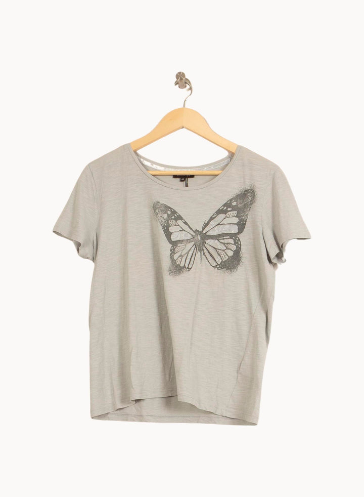 Tee-shirt Gris - Taille XXL/44 de la marque Caroll | PARAD55697 - Vendu par Paradigme - Image 2