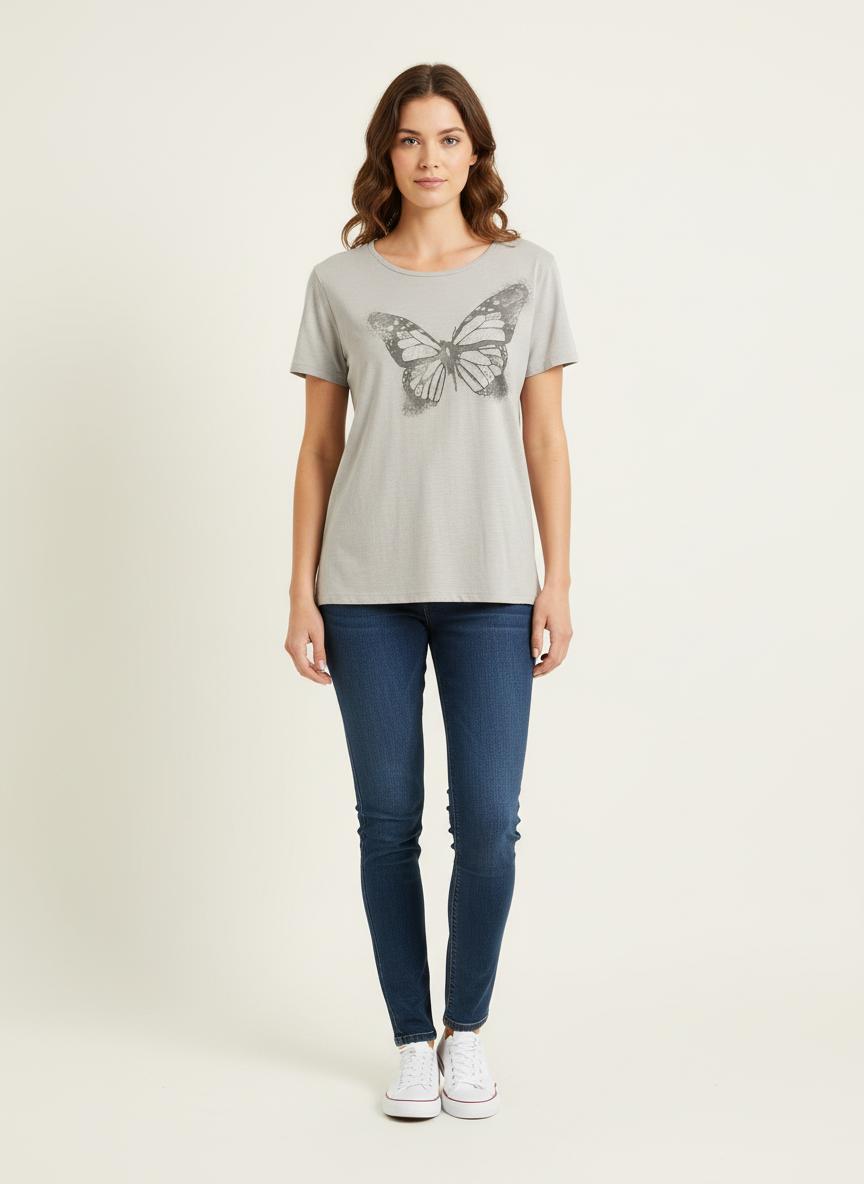 Tee-shirt Gris - Taille XXL/44 de la marque Caroll | PARAD55697 - Vendu par Paradigme - Image 1