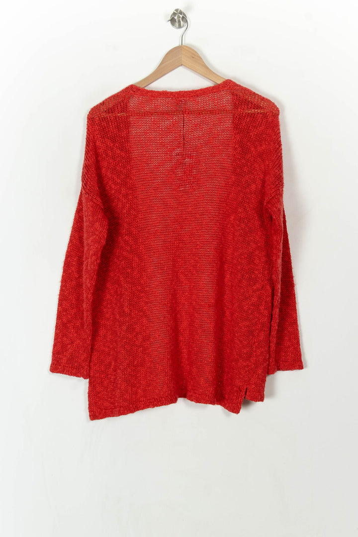 Cardigan Rouge - Taille M/38 de la marque Maison Montagut | PARAD55699 - Vendu par Paradigme - Image 5