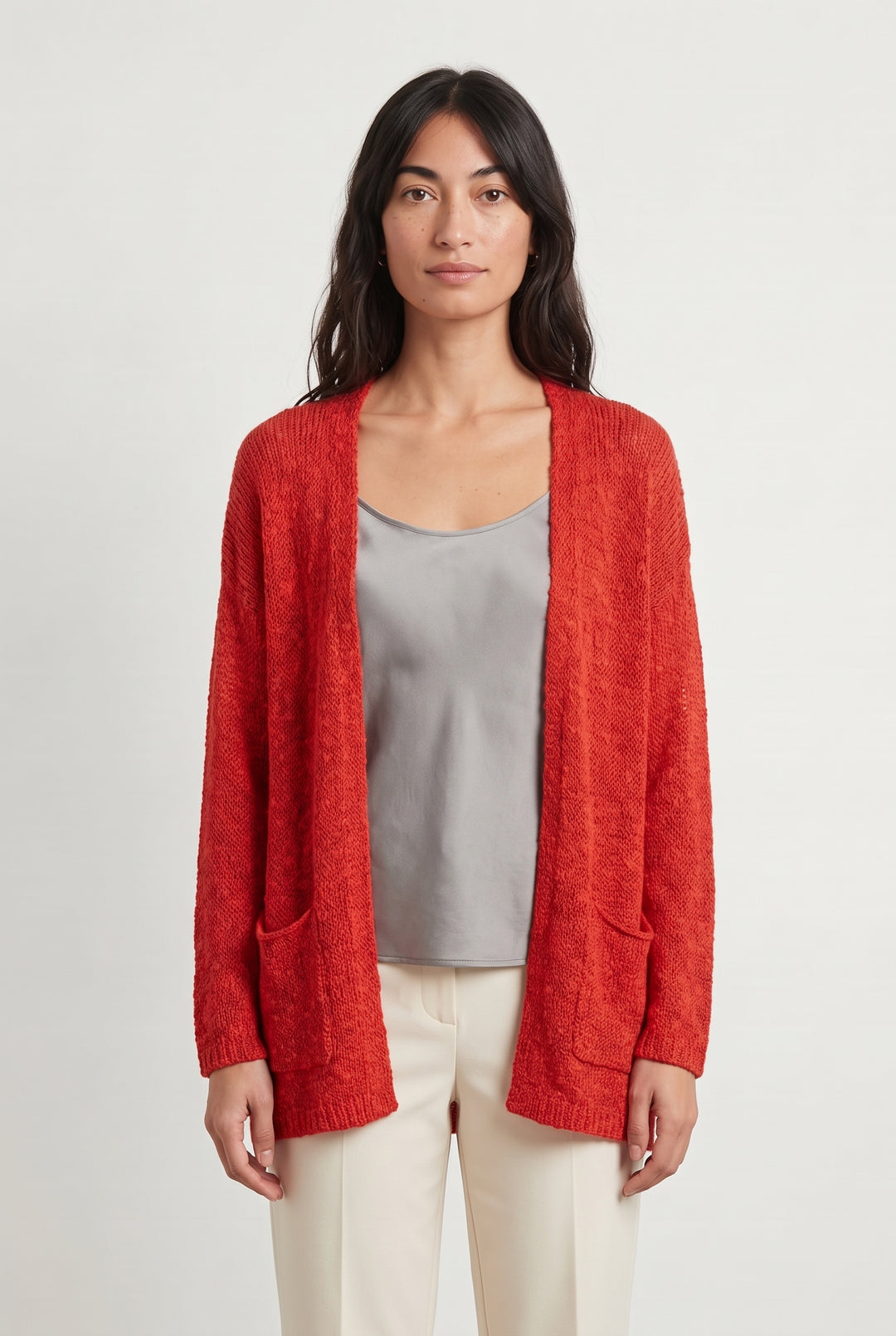Cardigan Rouge - Taille M/38 de la marque Maison Montagut | PARAD55699 - Vendu par Paradigme - Image 1