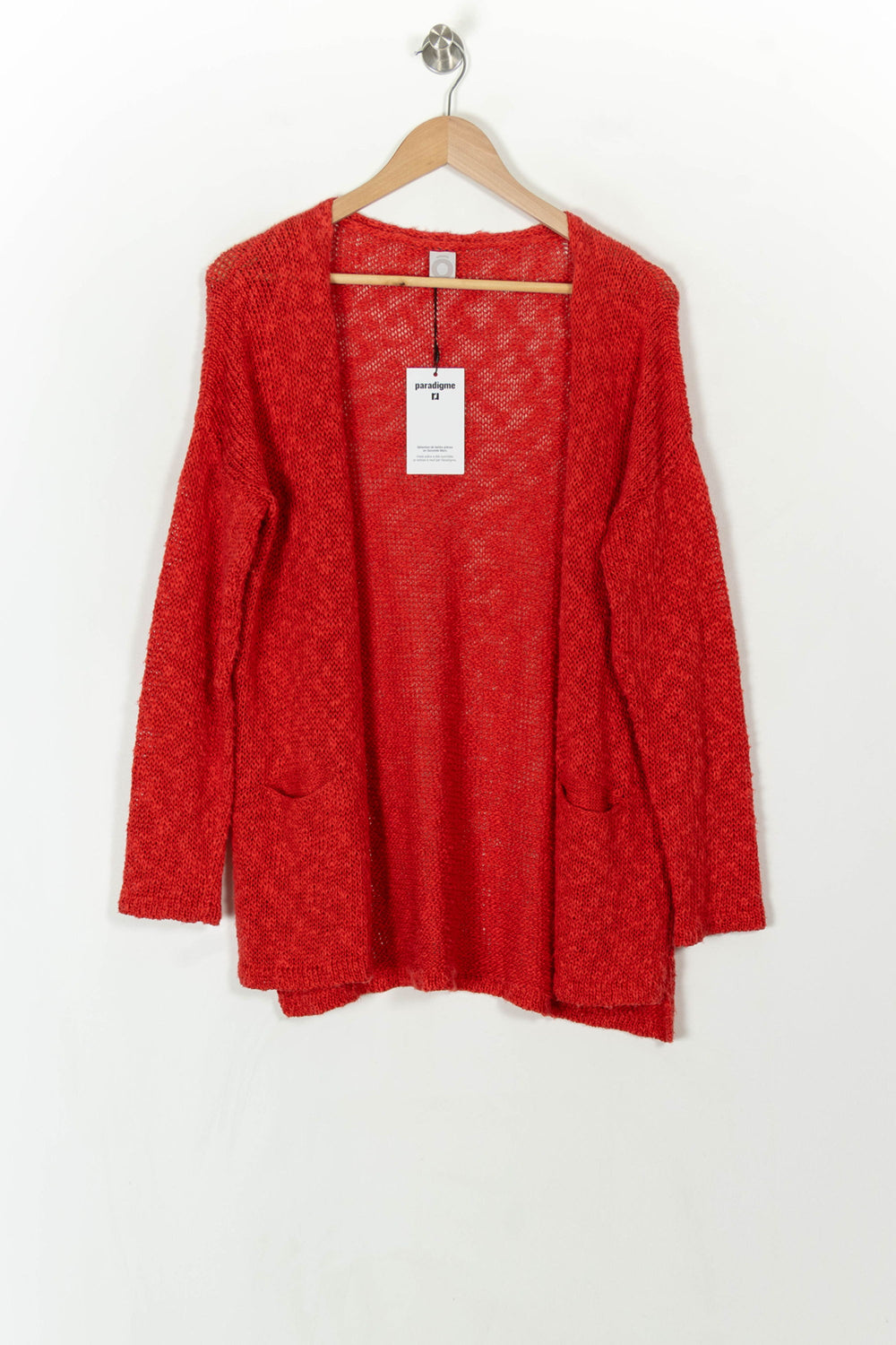 Cardigan Rouge - Taille M/38 de la marque Maison Montagut | PARAD55699 - Vendu par Paradigme - Image 2