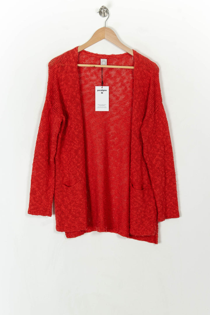 Cardigan Rouge - Taille M/38 de la marque Maison Montagut | PARAD55699 - Vendu par Paradigme - Image 2