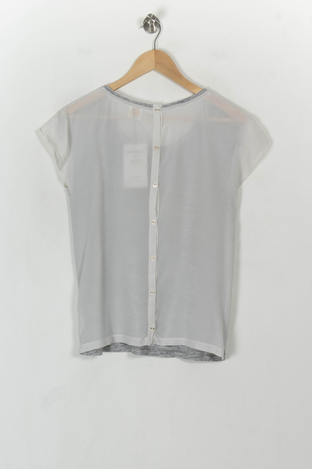 Blouse Gris et Blanc - Taille S/36 de la marque Des petits hauts | PARAD55707 - Vendu par Paradigme - Image 5