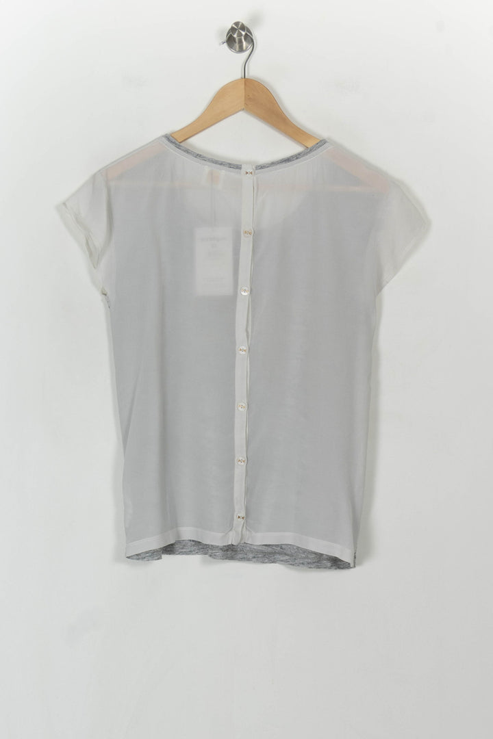 Blouse Gris et Blanc - Taille S/36 de la marque Des petits hauts | PARAD55707 - Vendu par Paradigme - Image 5