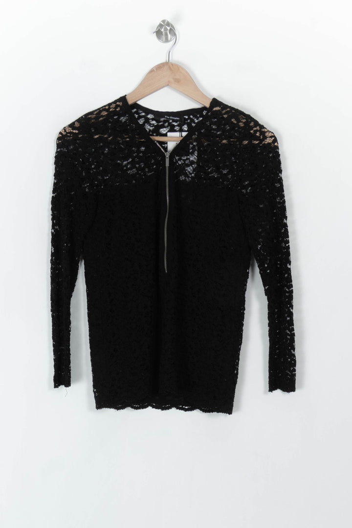Blouse Noire - Taille S/36 de la marque The Kooples | PARAD55708 - Vendu par Paradigme - Image 2