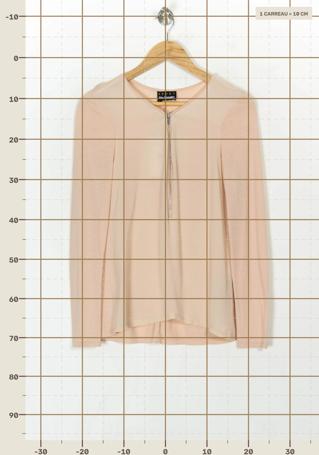 Blouse Beige - Taille XS/34 de la marque The Kooples - Sport | PARAD55709 - Vendu par Paradigme - Image 4