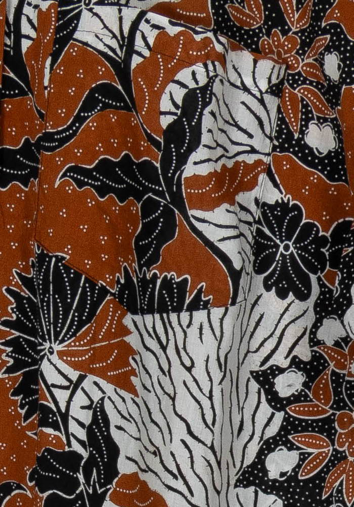 Chemise à Manches Courtes Marron et Noire - Taille M/38 de la marque Maje | PARAD55711 - Vendu par Paradigme - Image 3