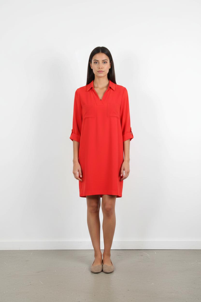Robe Droite Rouge - Taille M/38