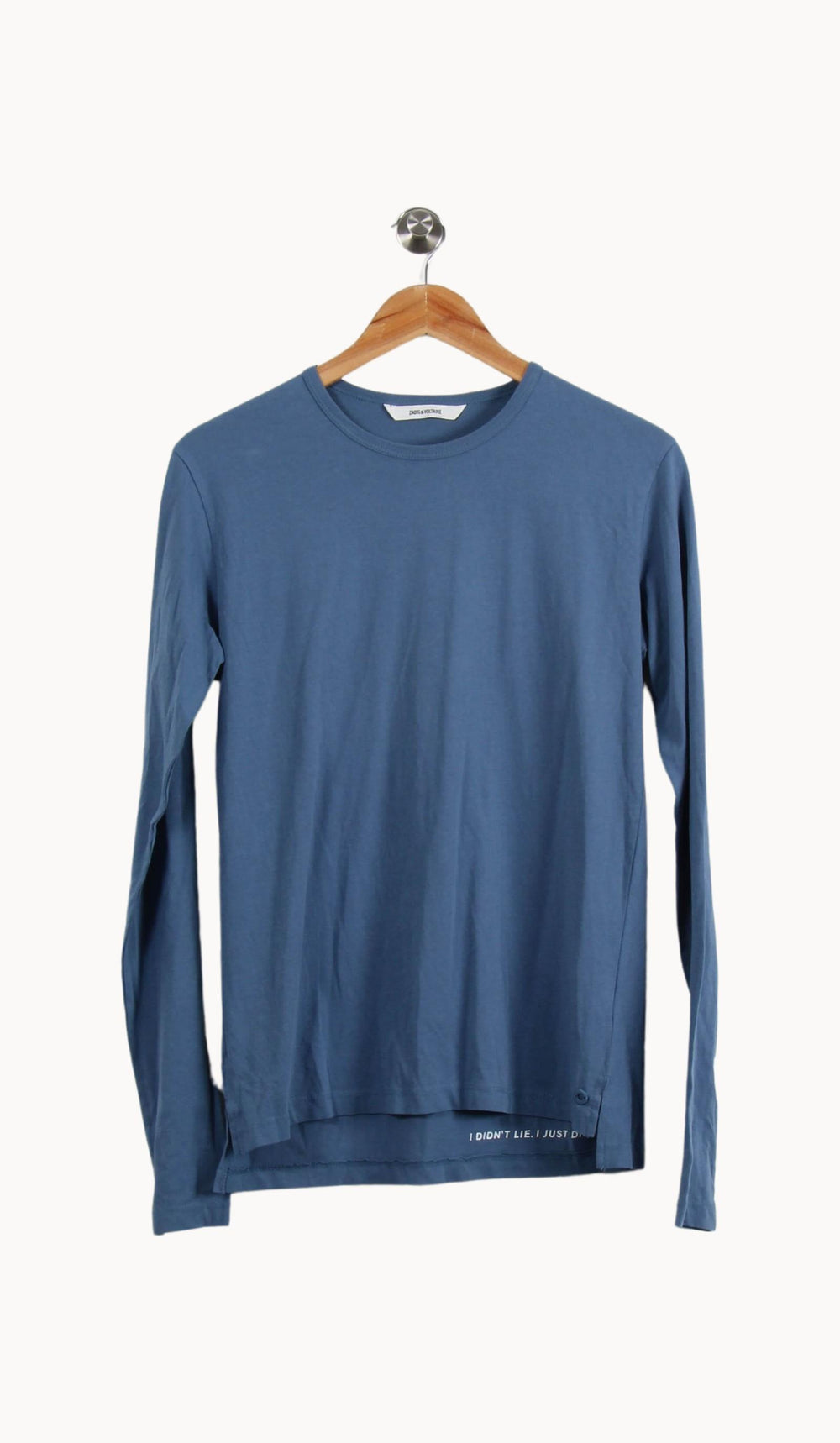 Tee-shirt Manches Longues Bleu - Taille XS/34 de la marque Zadig&Voltaire | PARAD55725 - Vendu par Paradigme - Image 2