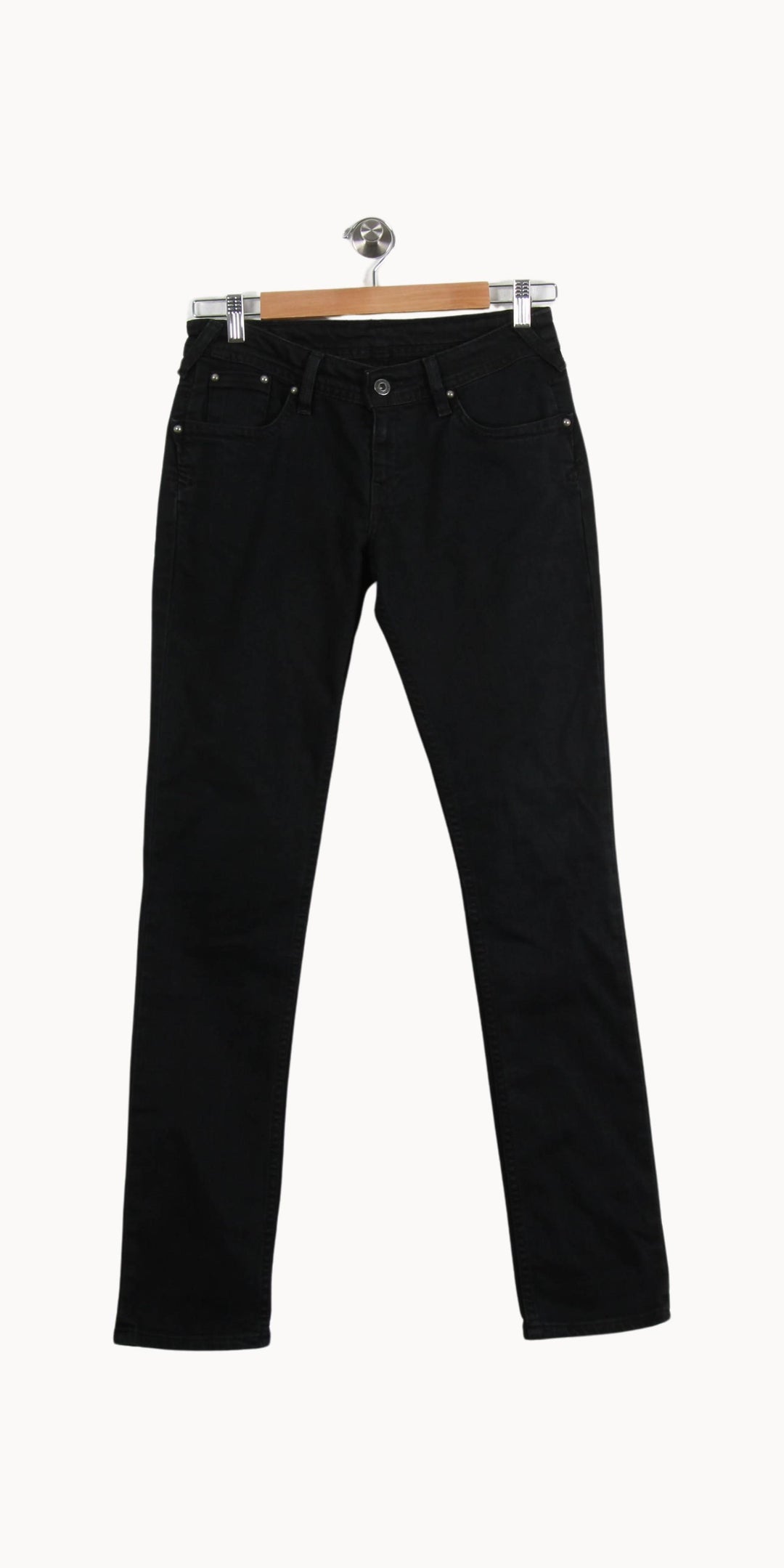 Jean Droit Noir - Taille M/38 de la marque Levi's | PARAD55728 - Vendu par Paradigme - Image 2