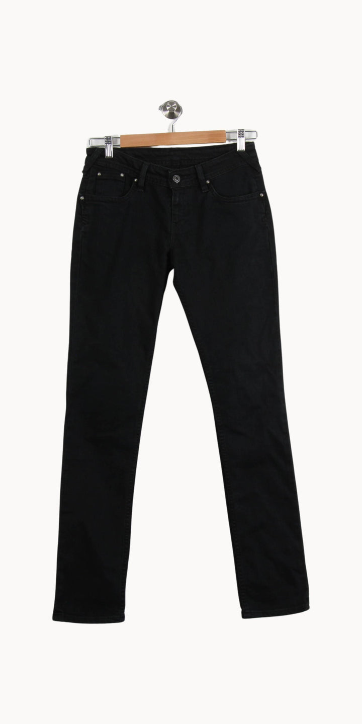 Jean Droit Noir - Taille M/38 de la marque Levi's | PARAD55728 - Vendu par Paradigme - Image 2