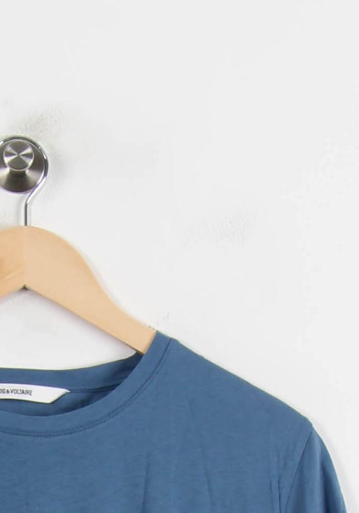 Tee-shirt Bleu - Taille XS/34 de la marque Zadig&Voltaire | PARAD55729 - Vendu par Paradigme - Image 3