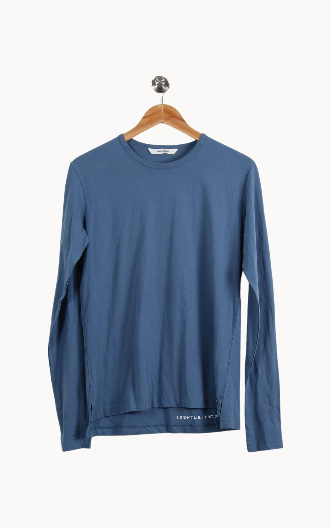 Tee-shirt Manches Longues Bleu - Taille XS/34 de la marque Zadig&Voltaire | PARAD55731 - Vendu par Paradigme - Image 2
